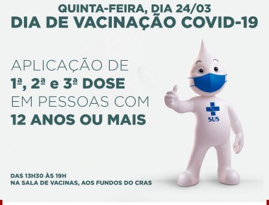 Hoje tem Dia D de vacinação contra a Covid-19